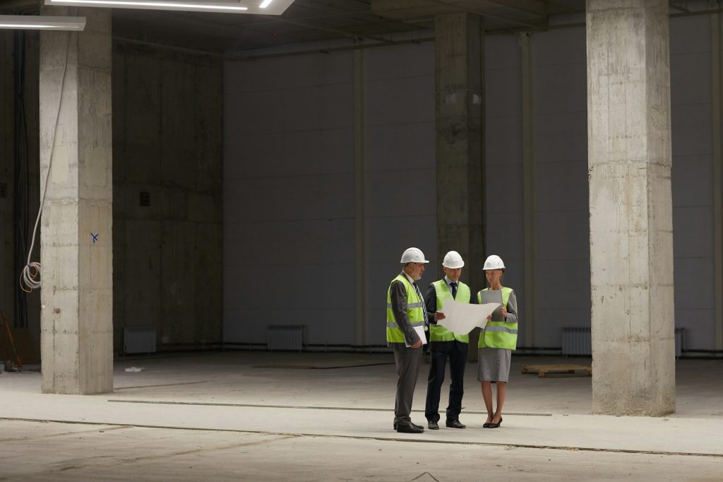 Inspection Committee at Construction Site